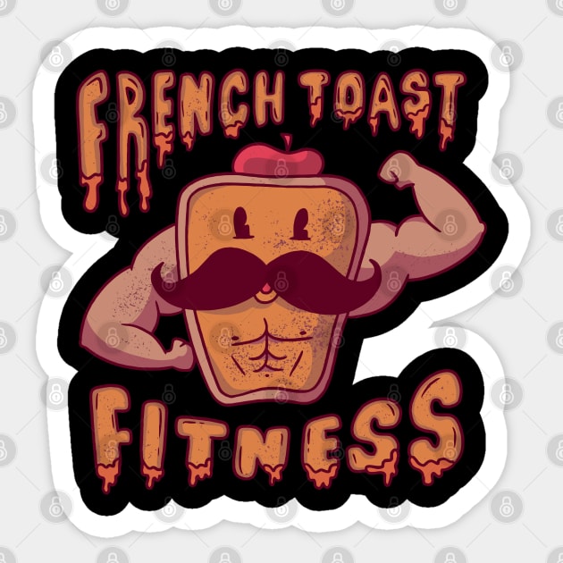 French Toast Fitness Sticker by Safdesignx